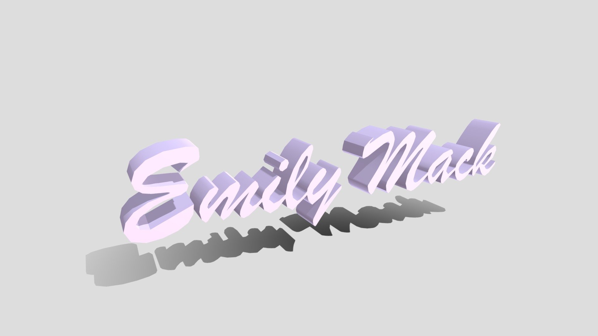 1 3D Signature 2 obj export Download Free 3D model by emilylm