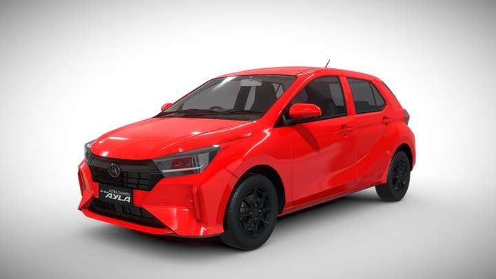 LCGC DAIHATSU AYLA 2023 3D Model