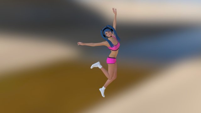Miku Shorts 3D Model