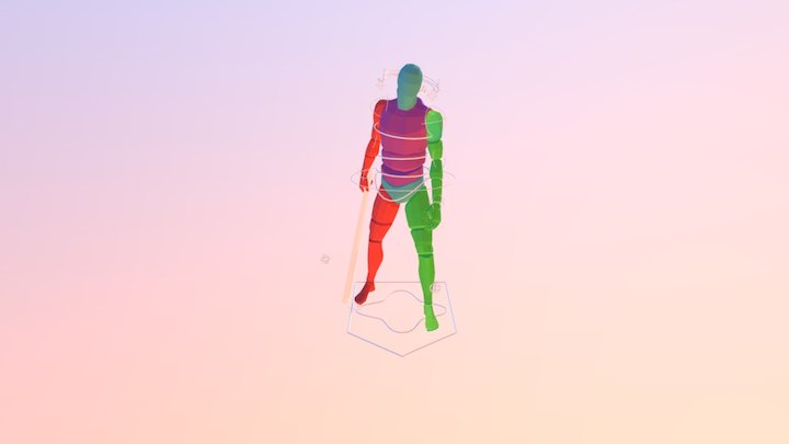 Idle Character Animation 3D Model