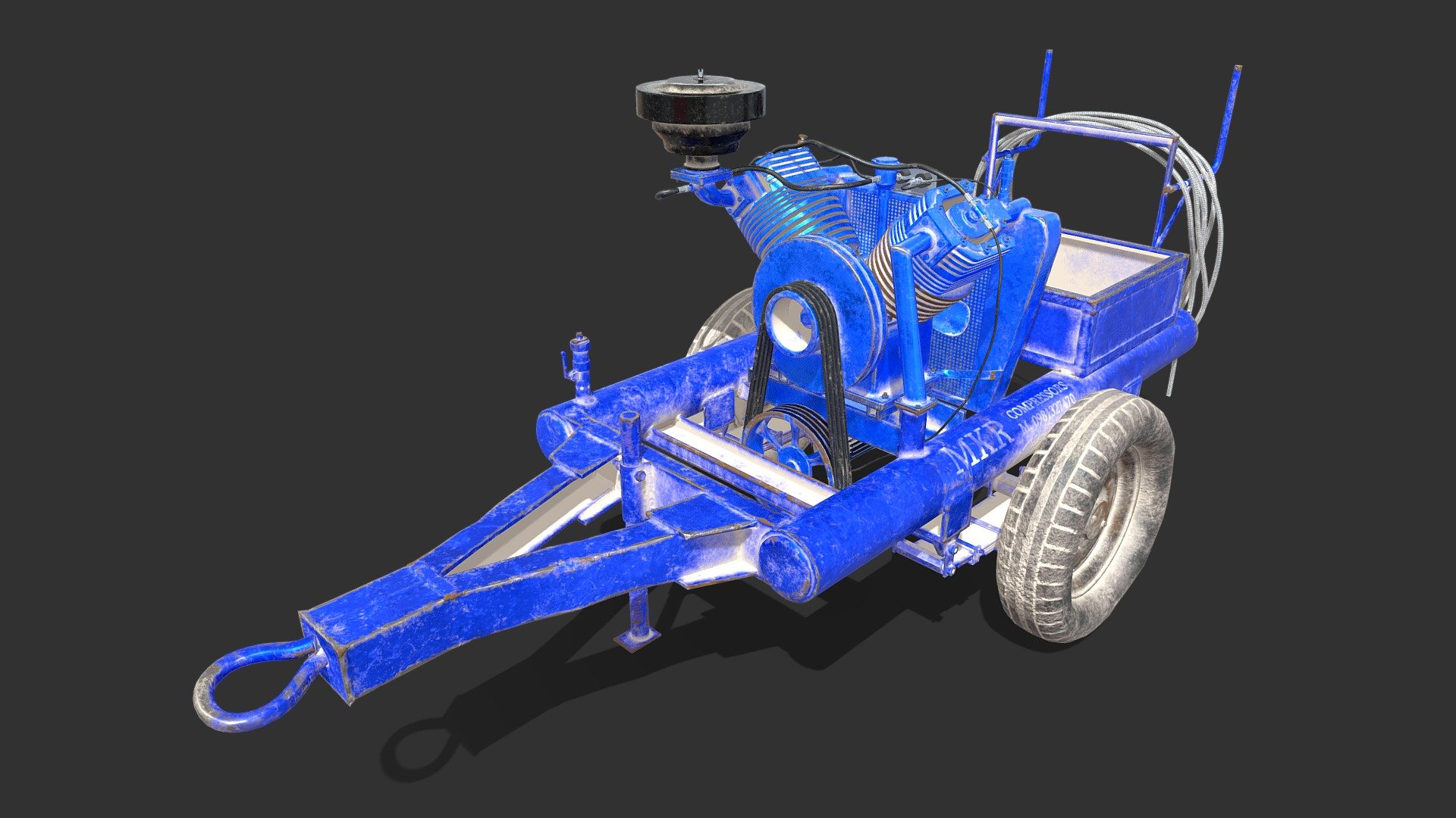 Air Compressor Trolly - 3D model by Ravi Kumar (@kumarravi200127 ...