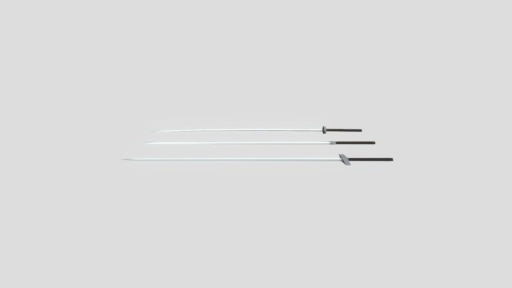 3D Swords Collection | Low Poly | PSP inspired. 3D Model