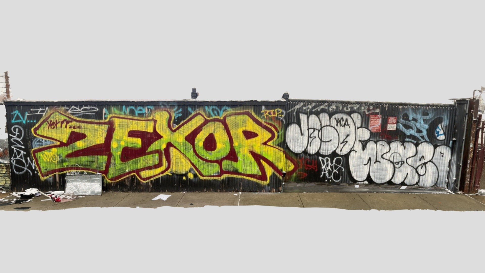 NYC Bushwick Graffiti 1st of 2025 !!! Zexor ! - Download Free 3D model ...