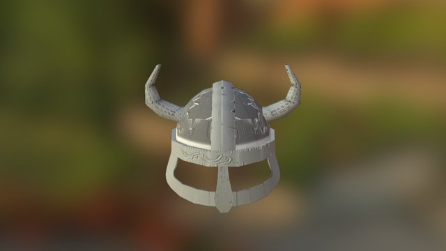 Minimalistic viking helmet 3D Model