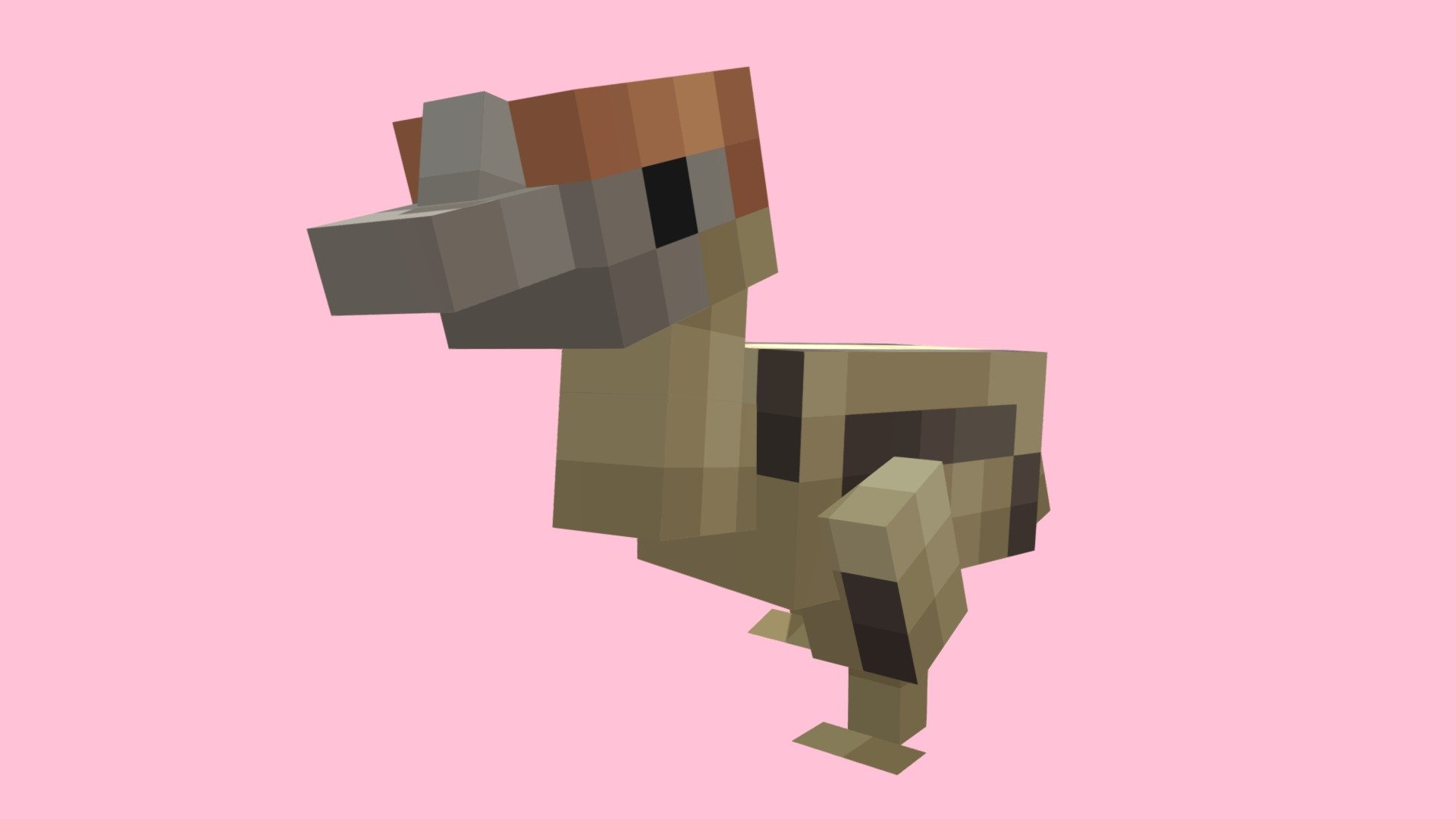 Baby Minecraft Cassowary - 3D model by Nog's Menagerie (@nogs-menagerie ...