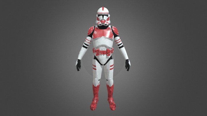 Clone trooper phase 2 (coruscant guard) 3D Model