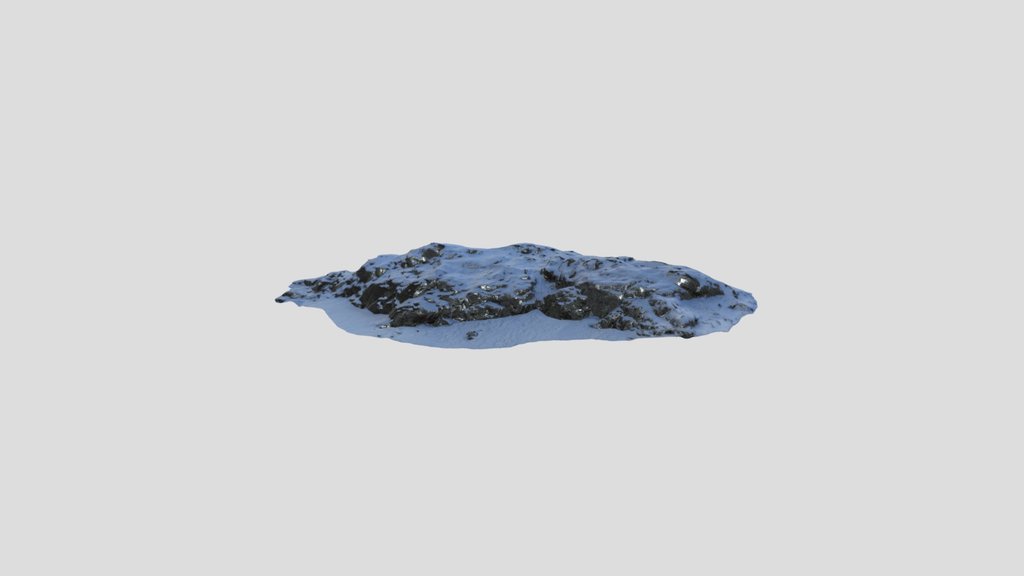 Snow Covered Rocks On Mountain 10