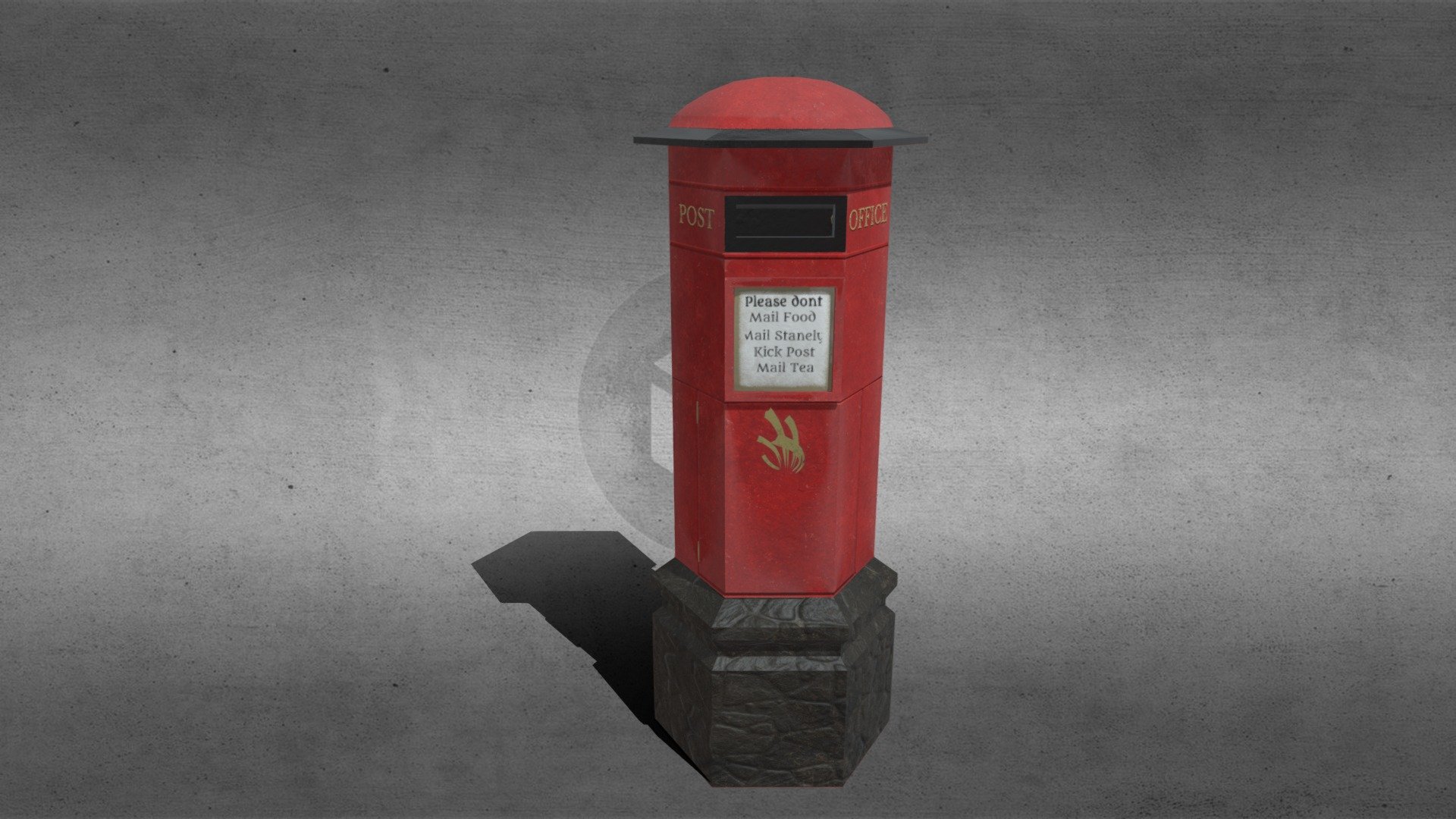 Post Box - 3D model by DynamiteChain98 (@r_hamburger) [fd4f4eb] - Sketchfab