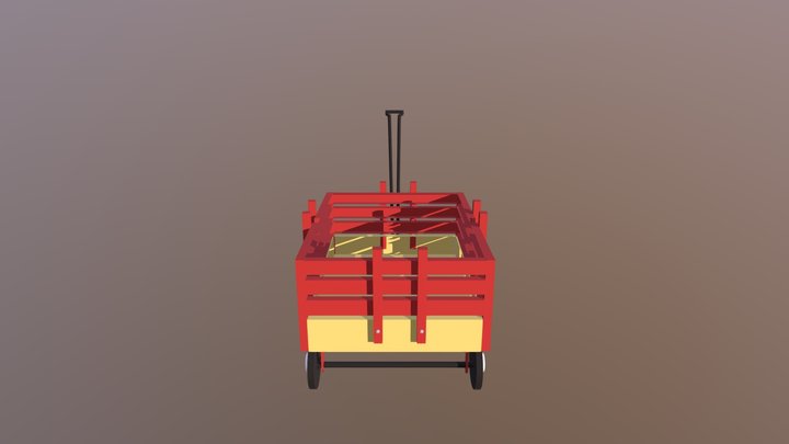 313 Scotty Hall Wagon 3D Model