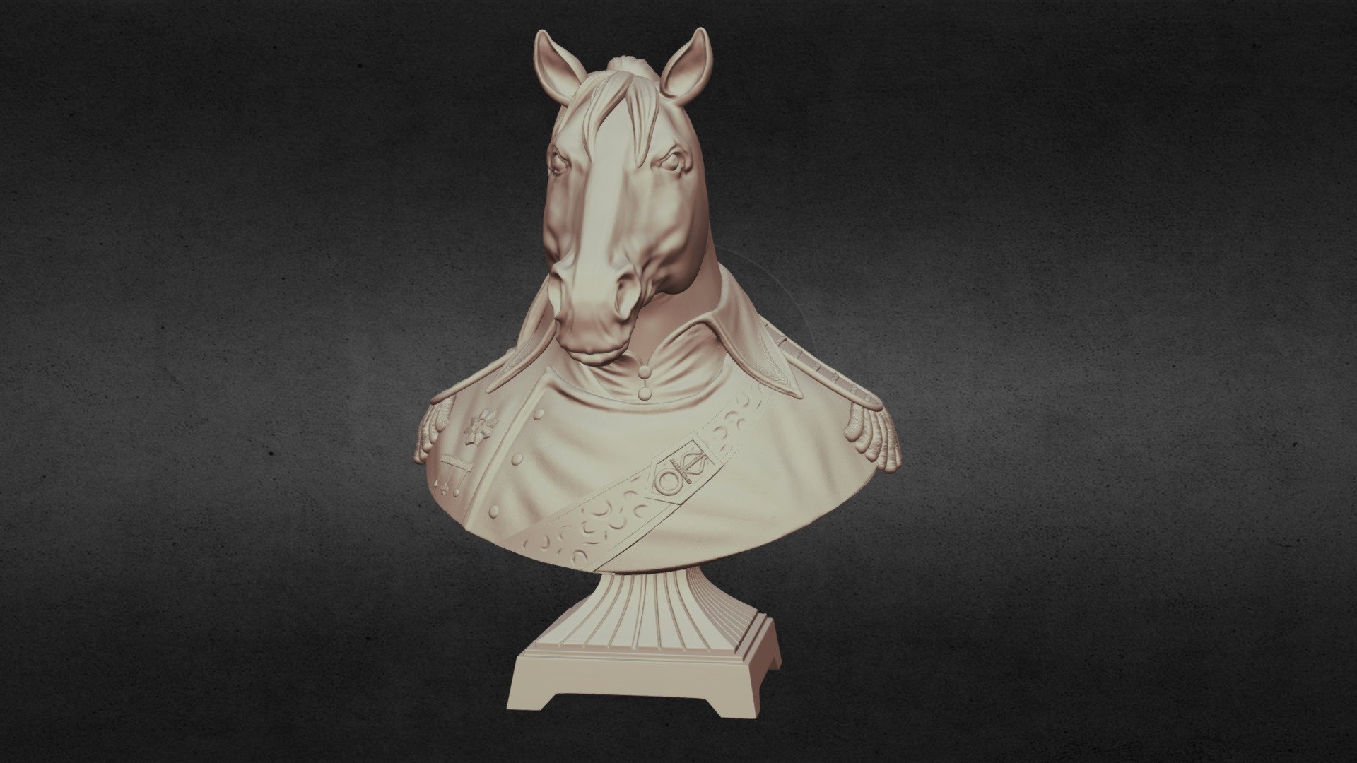 Bust horse general