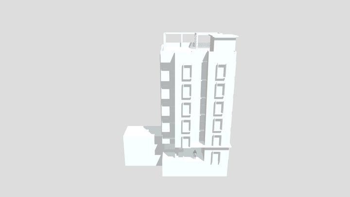Apartment Building 3D Model
