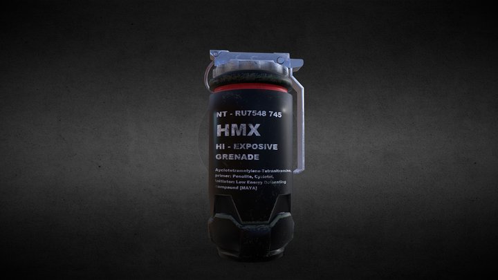 HMX Grenade 3D Model