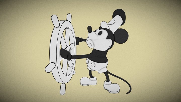 Steamboat Willie - Animated 3D Model