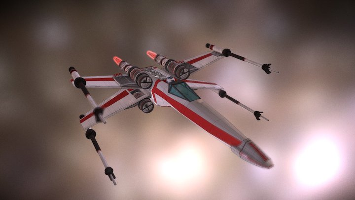 Star Wars X-wing 3D Model
