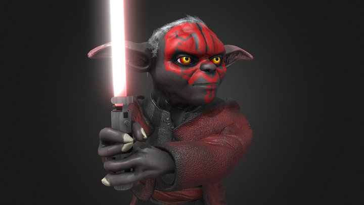 Darth Yoda 3D Model