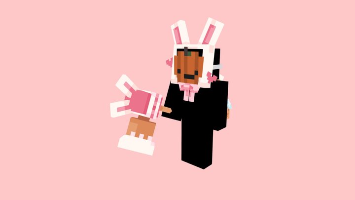 Sweet Bunny Cosmetic Set 3D Model