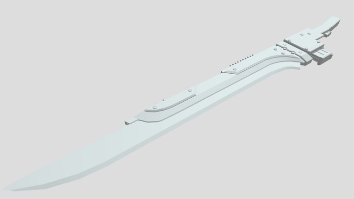 Gun Blade 3D Model