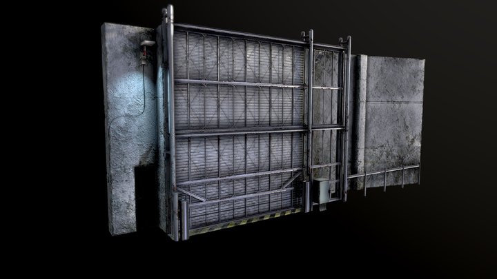 Security Gate 3D Model