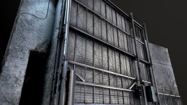 Security Gate 3D Model