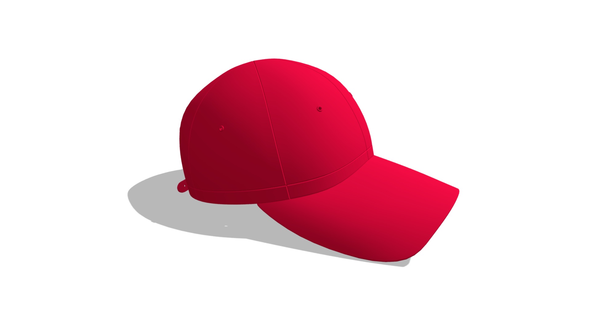 3D model Cap - This is a 3D model of the Cap. The 3D model is about a red and white hat.