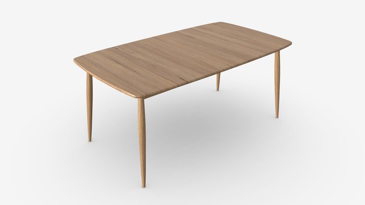 Dining Table Extending Ercol Shalstone 3D Model
