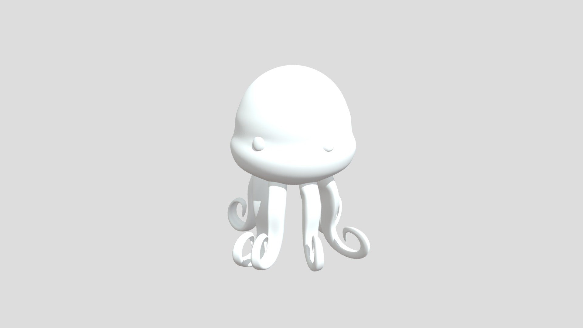 Octopus (Weekly task 35) - 3D model by ingri.b [fd55a37] - Sketchfab