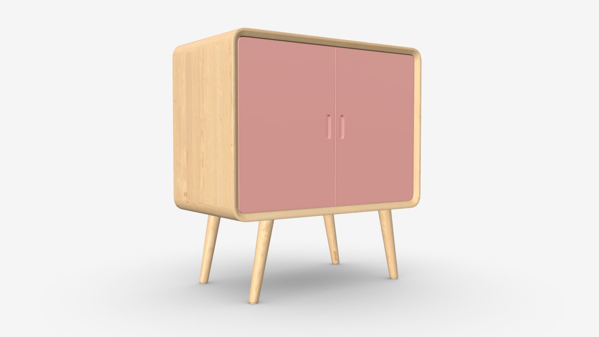 Wooden cabinet with drawers 02 - Buy Royalty Free 3D model by HQ3DMOD ...