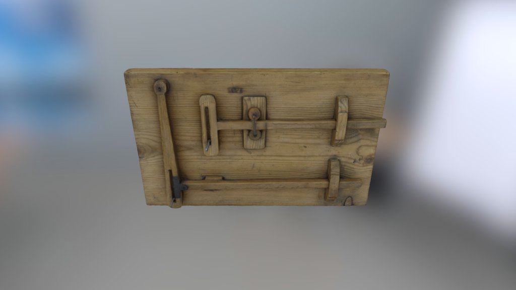 Christopher Polhem mechanical wooden modelTM1975