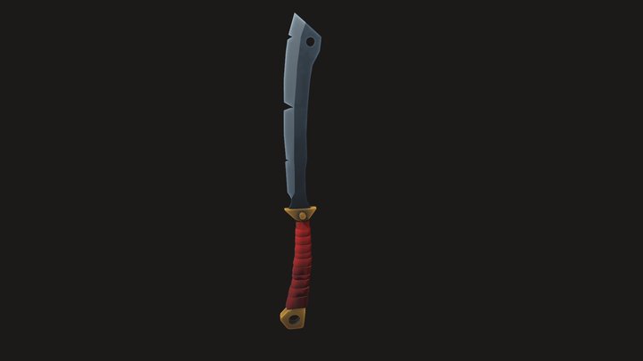 Hand Painted Hog Splitter 3D Model
