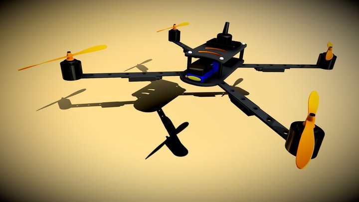 Quadcopter drone 3D Model