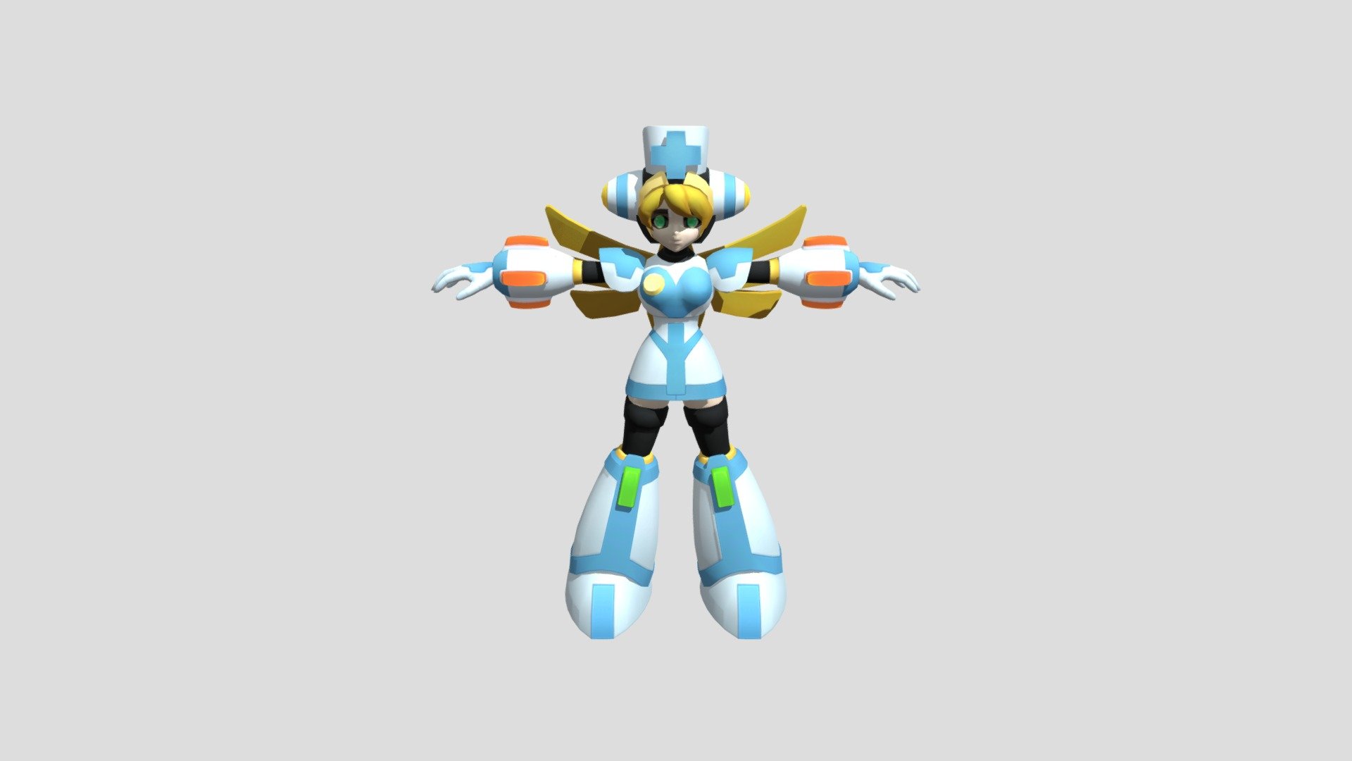 Megaman X Dive Cinnamon Download Free 3d Model By Roman13 [fd571dc] Sketchfab