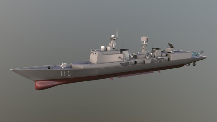051C型防空驱逐舰 3D Model