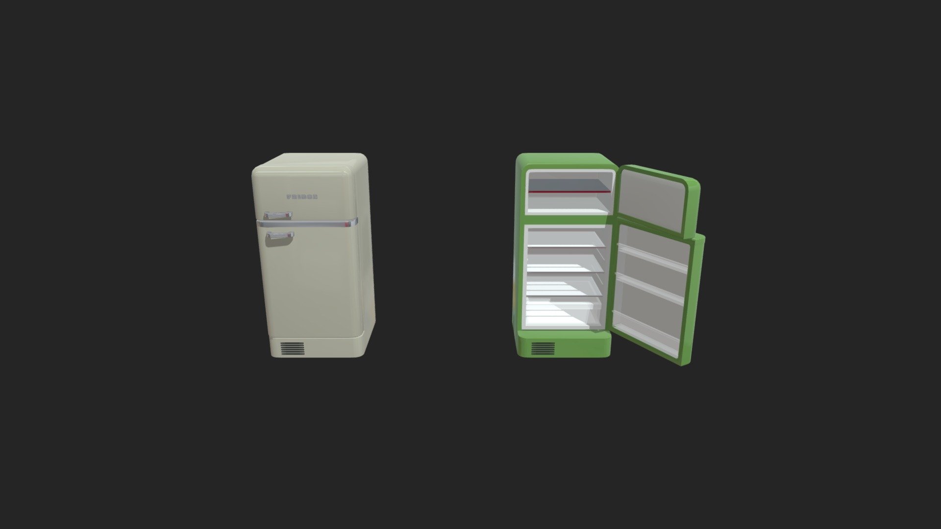Frigo , fridge - Download Free 3D model by Configcars / maxipub ...