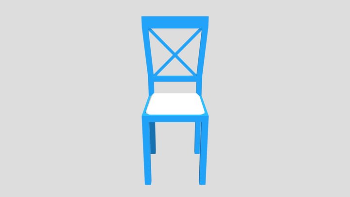 Greek Dining Chair White 3D Model