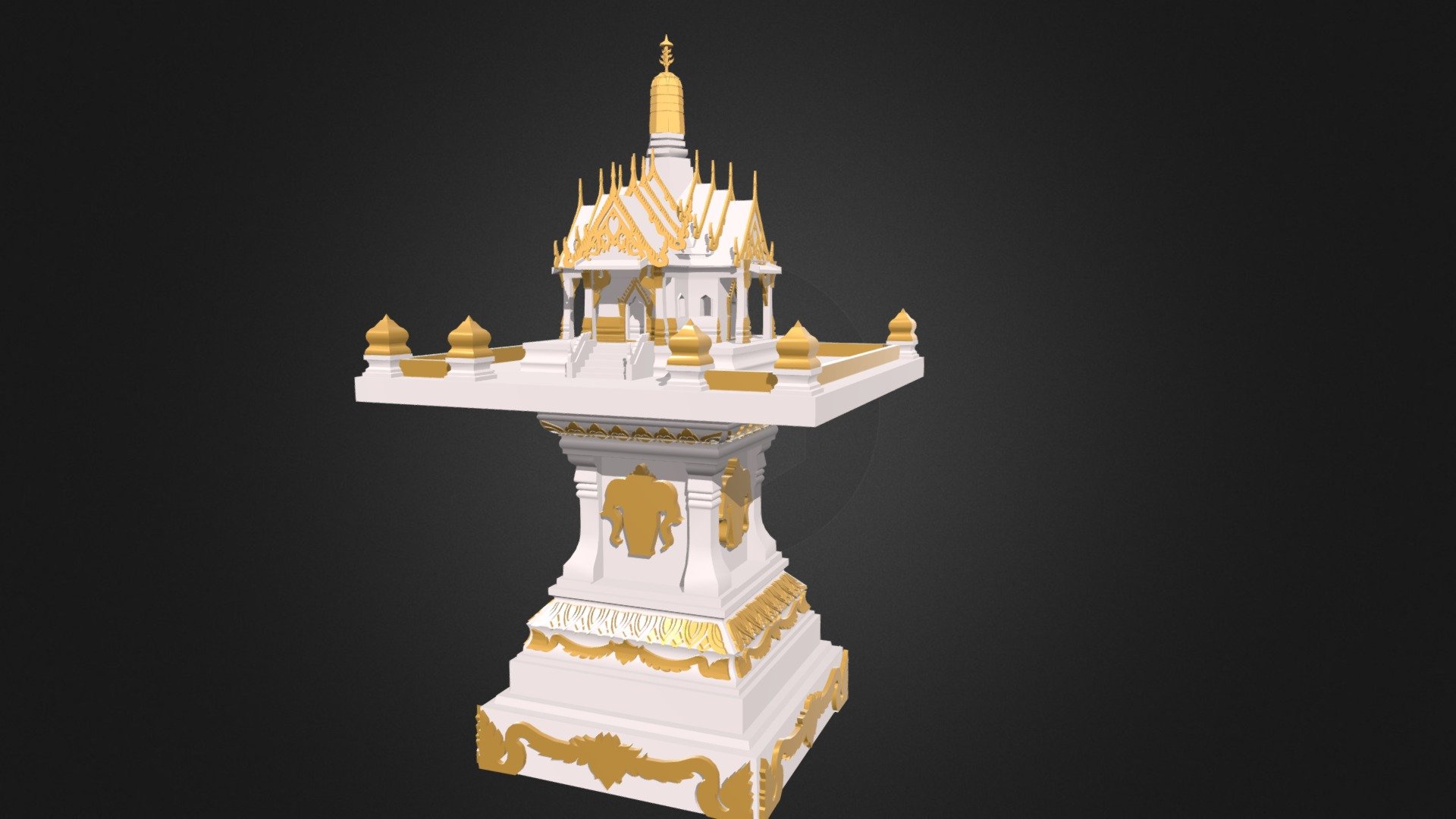 ศาลพระพรหม - Download Free 3D model by kositsuwan [fd58965] - Sketchfab