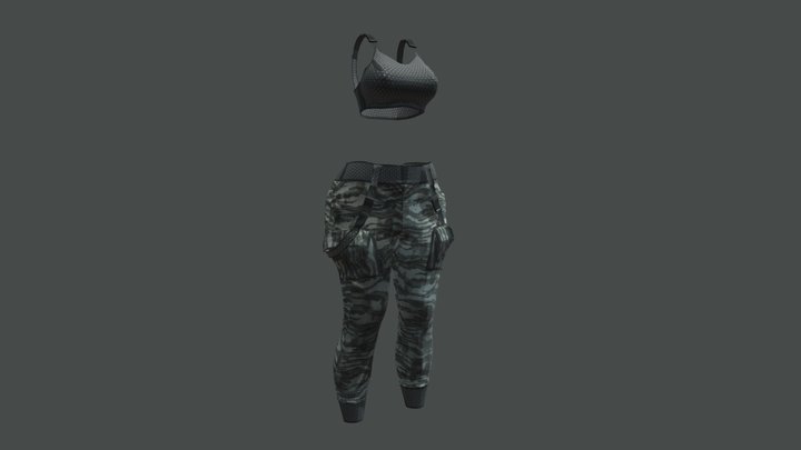 Cargo Pants - Marvelous Designer 3D model