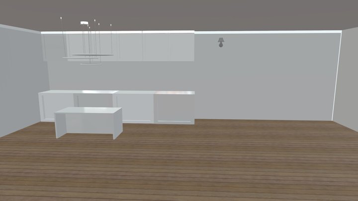 Kitchen interior room 3D Model