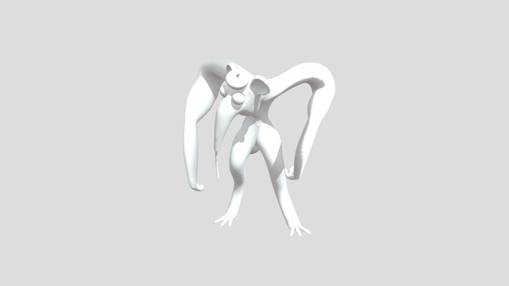 HELLISH BRUSHISTA un textured 3D Model