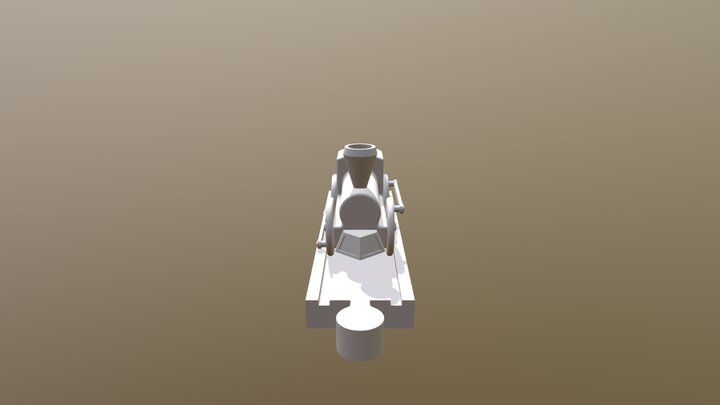 Train Assembly With 1 Track Piece 3D Model