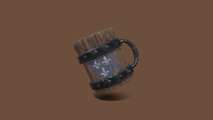 Temerian beer mug - Witcher inspired 3D Model