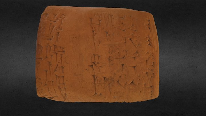 LMA3402.04 Cuneiform Tablet 3D Model