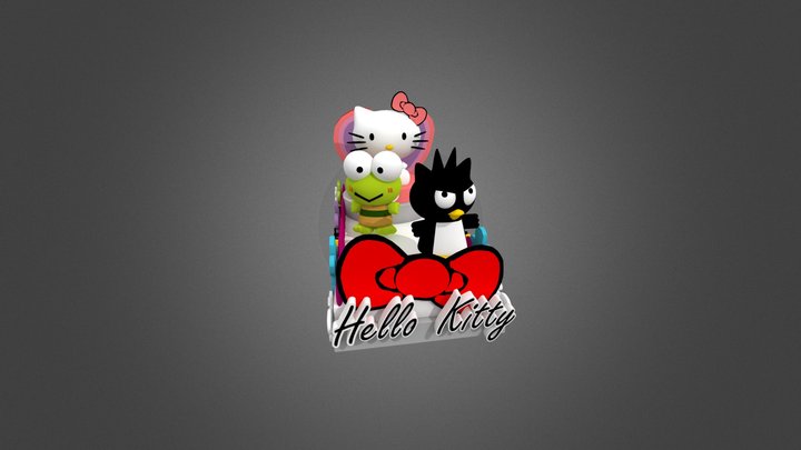 Autica - Carro alegorico Hello Kitty 3D Model