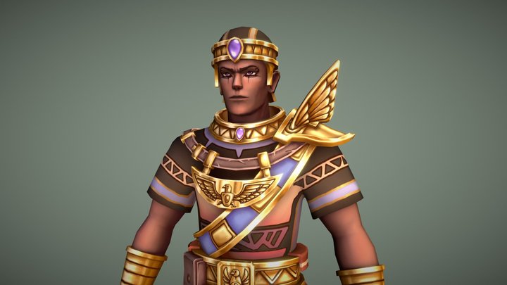 [ Student work ] Egyptian Soldier 3D Model