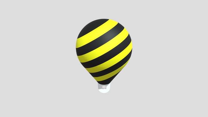 Buoy_Black&Yellow 3D Model
