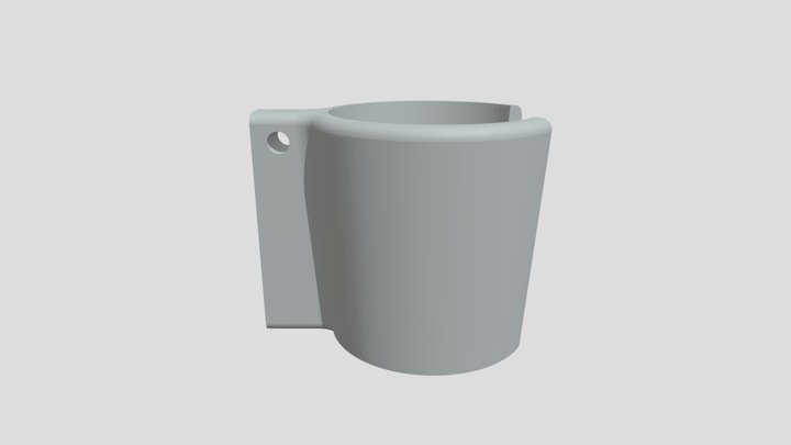 Chest Mic Holder Part Cup 3D Model