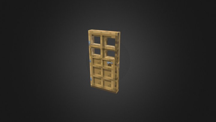 Minecraft Door 3D Model