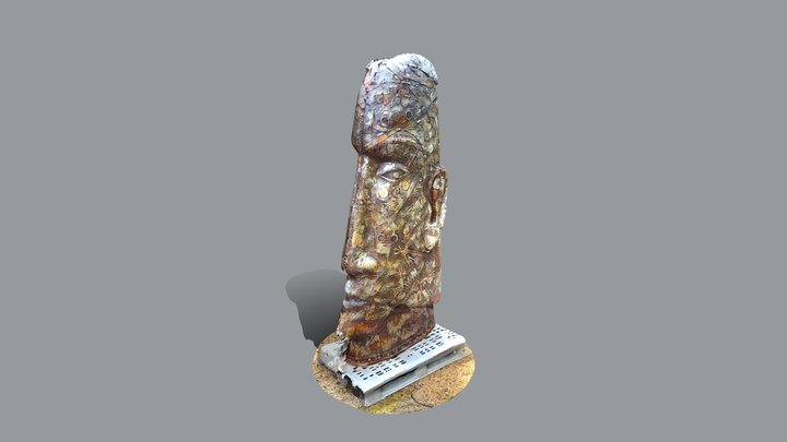 LiDAR scan of metal statue 3D Model
