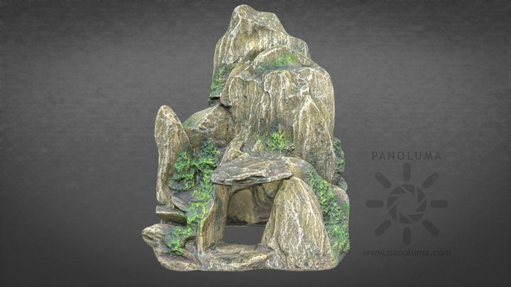 Aquarium Rock Sculpture 3D Model
