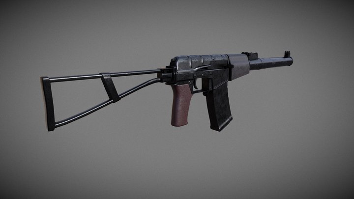 AS VAL Rifle 3D Model