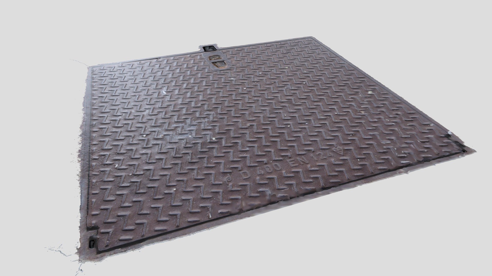 French Manhole Cover Decal 4K